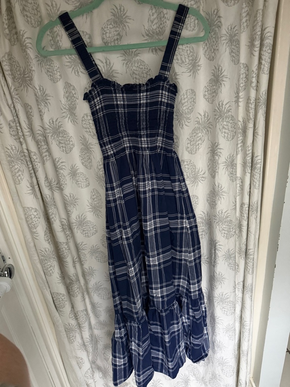 Hill House Navy Plaid Anuji Maxi Dress - Picture 3 of 4